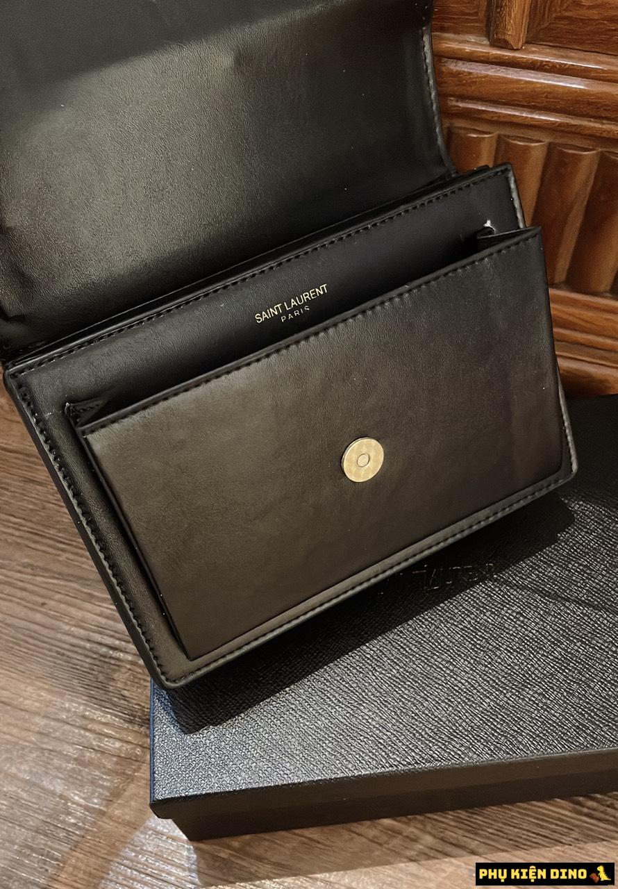 Túi Saint Laurent Sunset YSL Chain Black Shoulder Bag 11 Túi Saint Laurent Green Sunset Medium Shoulder Bag Black