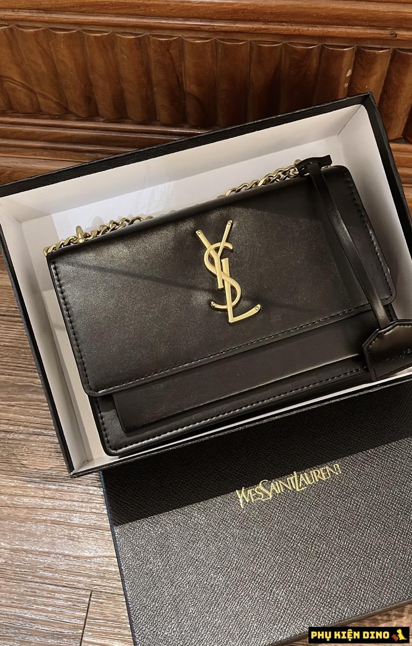 Túi Saint Laurent Sunset YSL Chain Black Shoulder Bag 6 Túi Saint Laurent Green Sunset Size 21