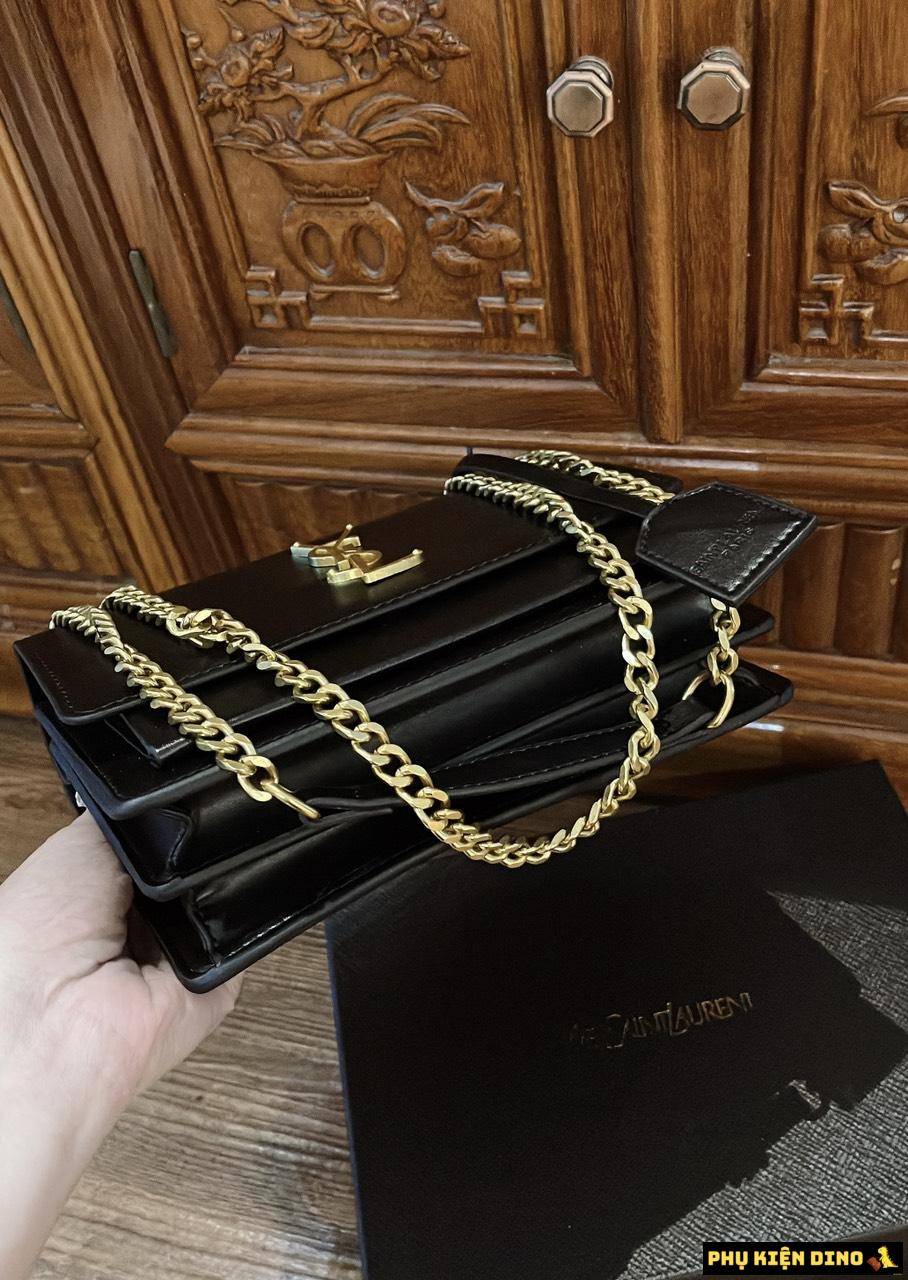 Túi Saint Laurent Sunset YSL Chain Black Shoulder Bag 10 Túi Saint Laurent Sunset Chain Bag Đen