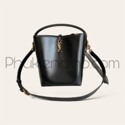 Túi Saint Laurent YSL LE 37 Leather Black Bucket Bag
