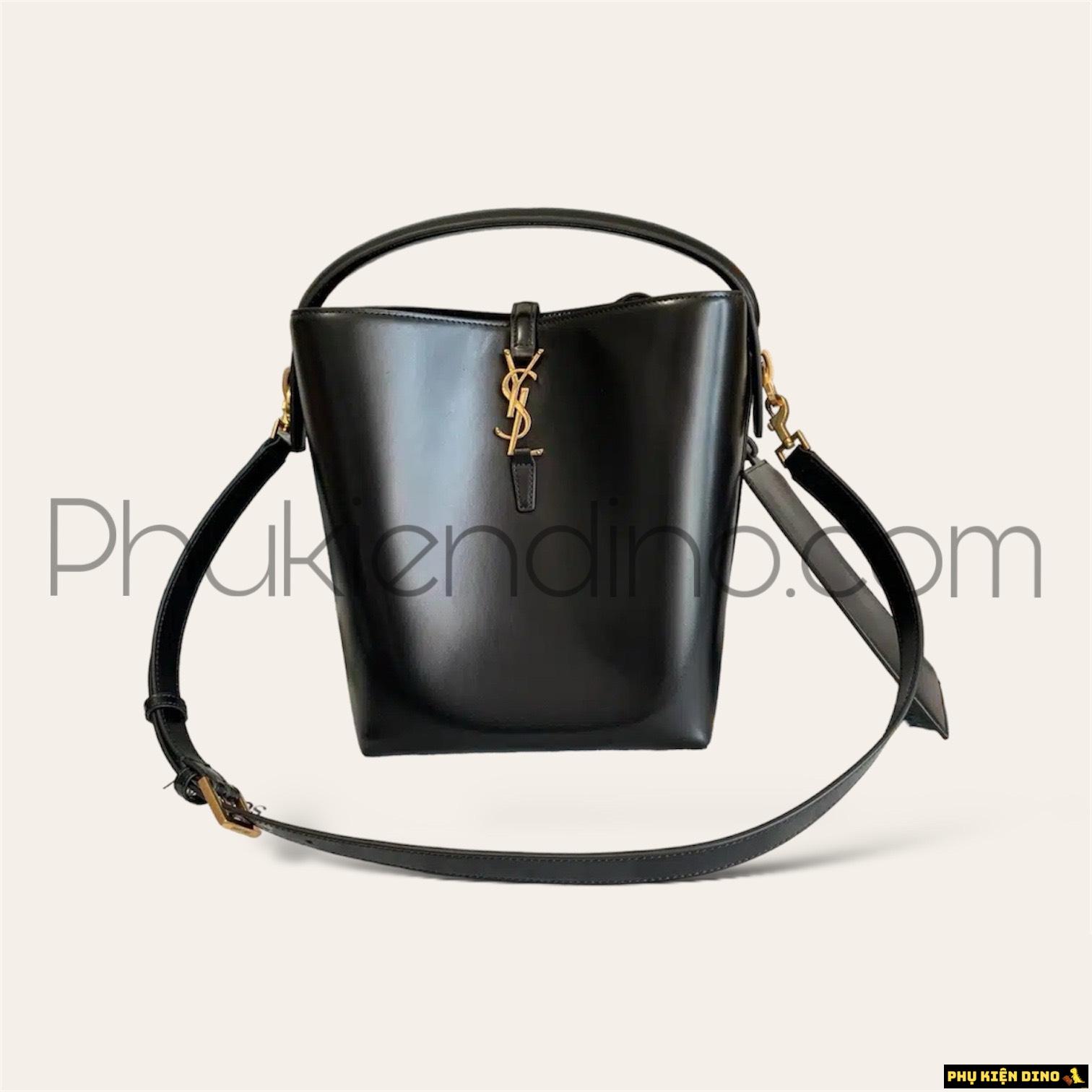 Túi Saint Laurent YSL LE 37 Leather Black Bucket Bag