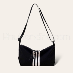 Túi Trống 3 Sọc Trắng Đen Basic Size 26