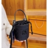 Túi Trụ Tròn MLB Monogram Nano Bucket Bag Black 9 Túi Trụ Tròn MLB Monogram Nano Màu Đen
