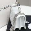 Túi Chanel Black White Caviar Leather Mini Size 16 18 Túi Ultra Mini Chanel Top Handle White
