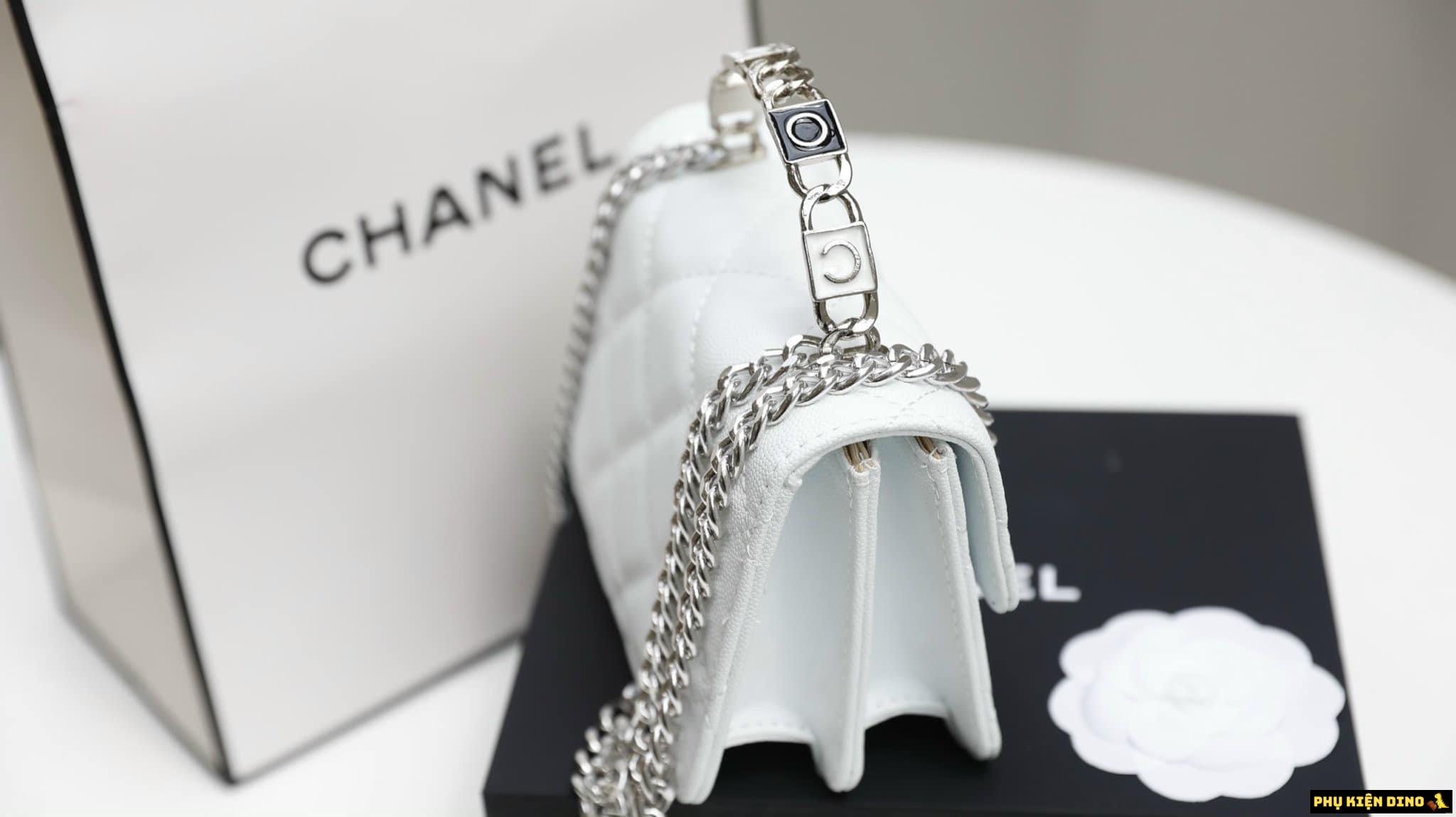 Túi Chanel Black White Caviar Leather Mini Size 16 9 Túi Ultra Mini Chanel Top Handle White