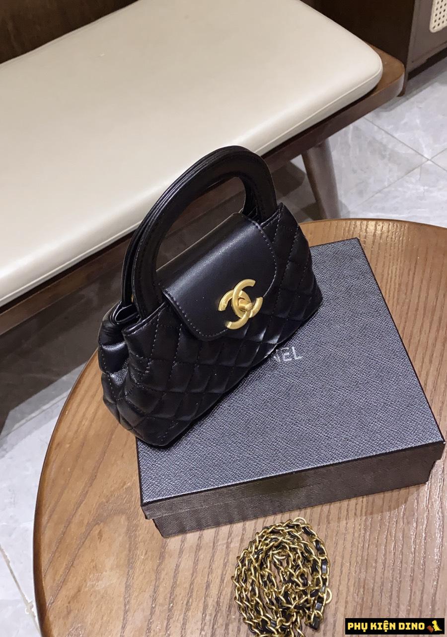 Túi Xách Chanel Kelly Mini Bag Màu Đen Trắng AS4416 4 Túi Xách Chanel Kelly Màu Đen