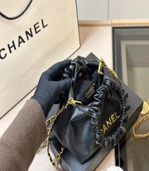 Túi Xách Nữ Chanel Quai Tròn Màu Đen