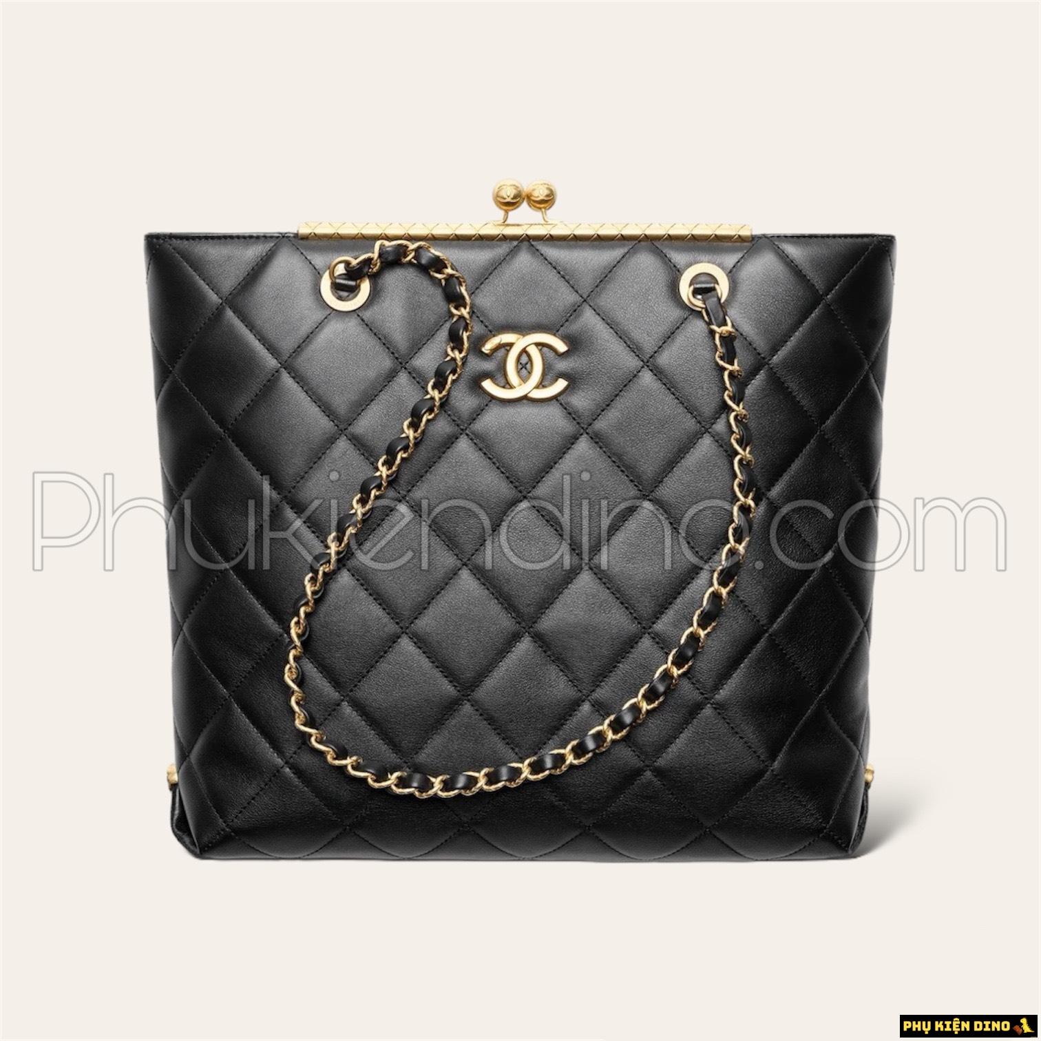 Túi Xách Nữ Chanel Tote Màu Đen Xích Vàng Sang Trọng 1 Túi Xách Nữ Chanel Tote Màu Đen Xích Vàng Sang Trọng