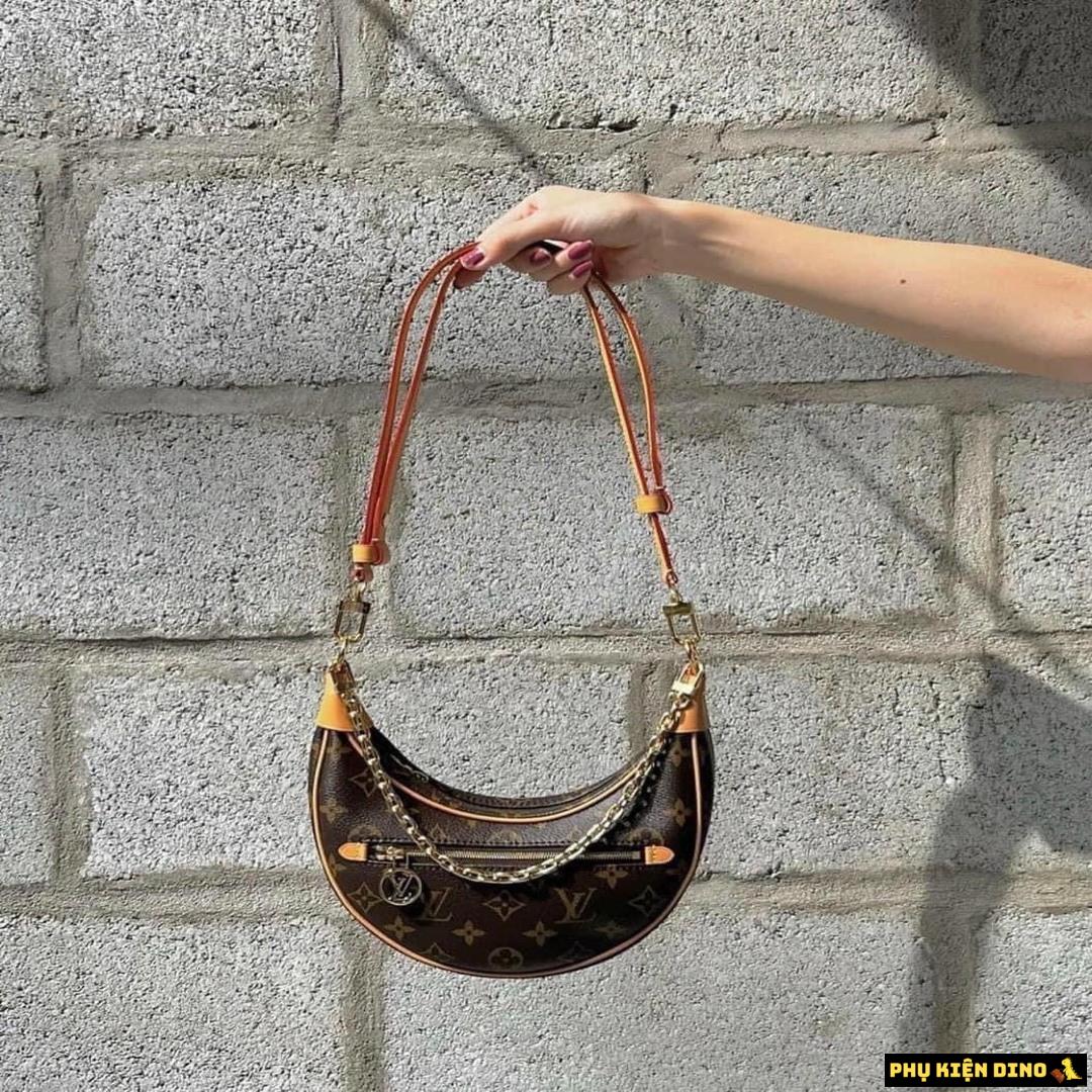 Túi Xách Nữ Louis Vuitton LV Loop Màu Nâu M81098 8 Túi Xách Nữ Louis Vuitton LV Loop Màu Nâu Dáng Thuyền Bầu