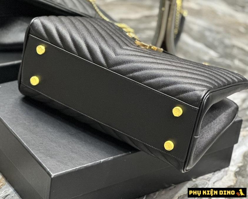 Túi Nữ Saint Laurent YSL Black Matelasse Leather Cassandre 9 Túi Xách Nữ Saint Laurent YSL Màu Đen Size lớn