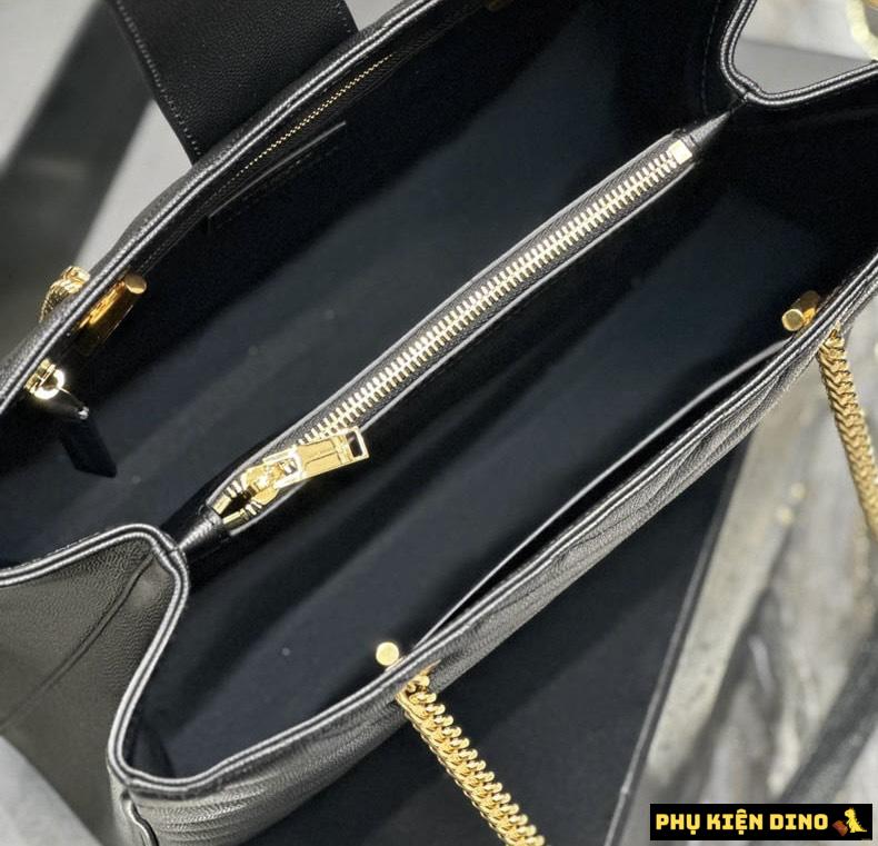 Túi Nữ Saint Laurent YSL Black Matelasse Leather Cassandre 10 Túi Xách Nữ Saint Laurent YSL Màu Đen