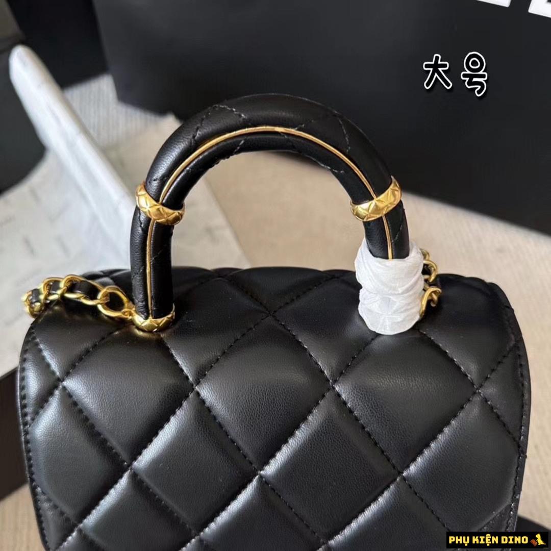 Túi Chanel Trendy Size 20 Flap Bag Handle Màu Đen 4 Túi Xách Tay Mini Chanel Trendy Black