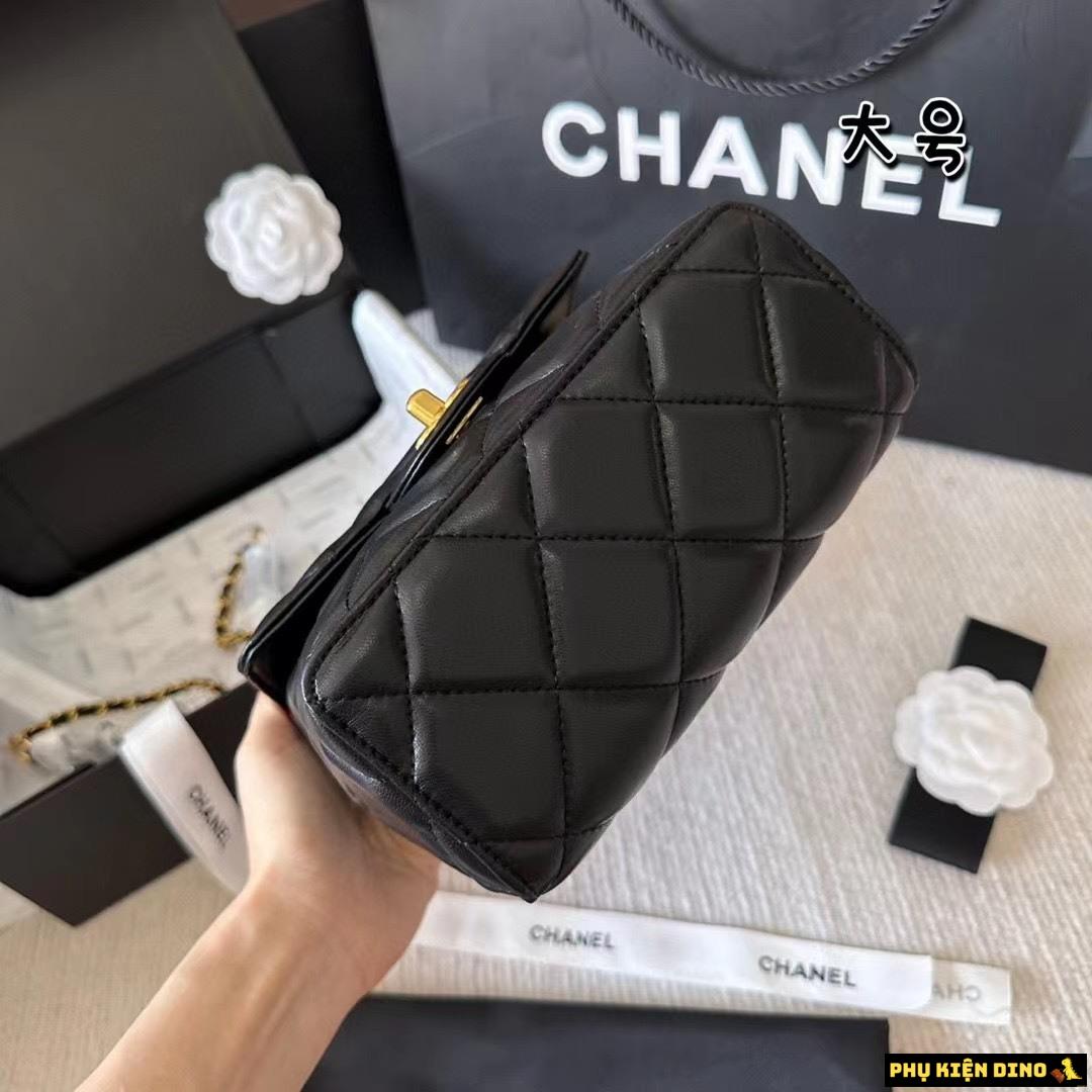 Túi Chanel Trendy Size 20 Flap Bag Handle Màu Đen 3 Túi Xách Tay Mini Chanel Trendy Màu Đen