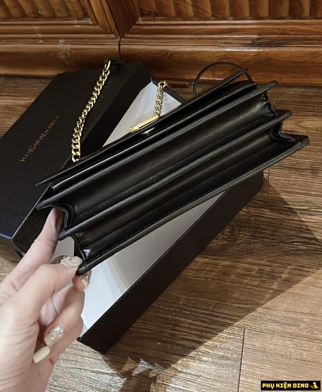 Túi Saint Laurent Sunset YSL Chain Black Shoulder Bag 9 Túi YSL Đen