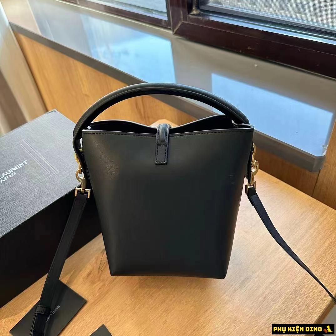 Túi Saint Laurent YSL LE 37 Leather Black Bucket Bag 6 Túi YSL LE 37 Leather Black Bucket Bag