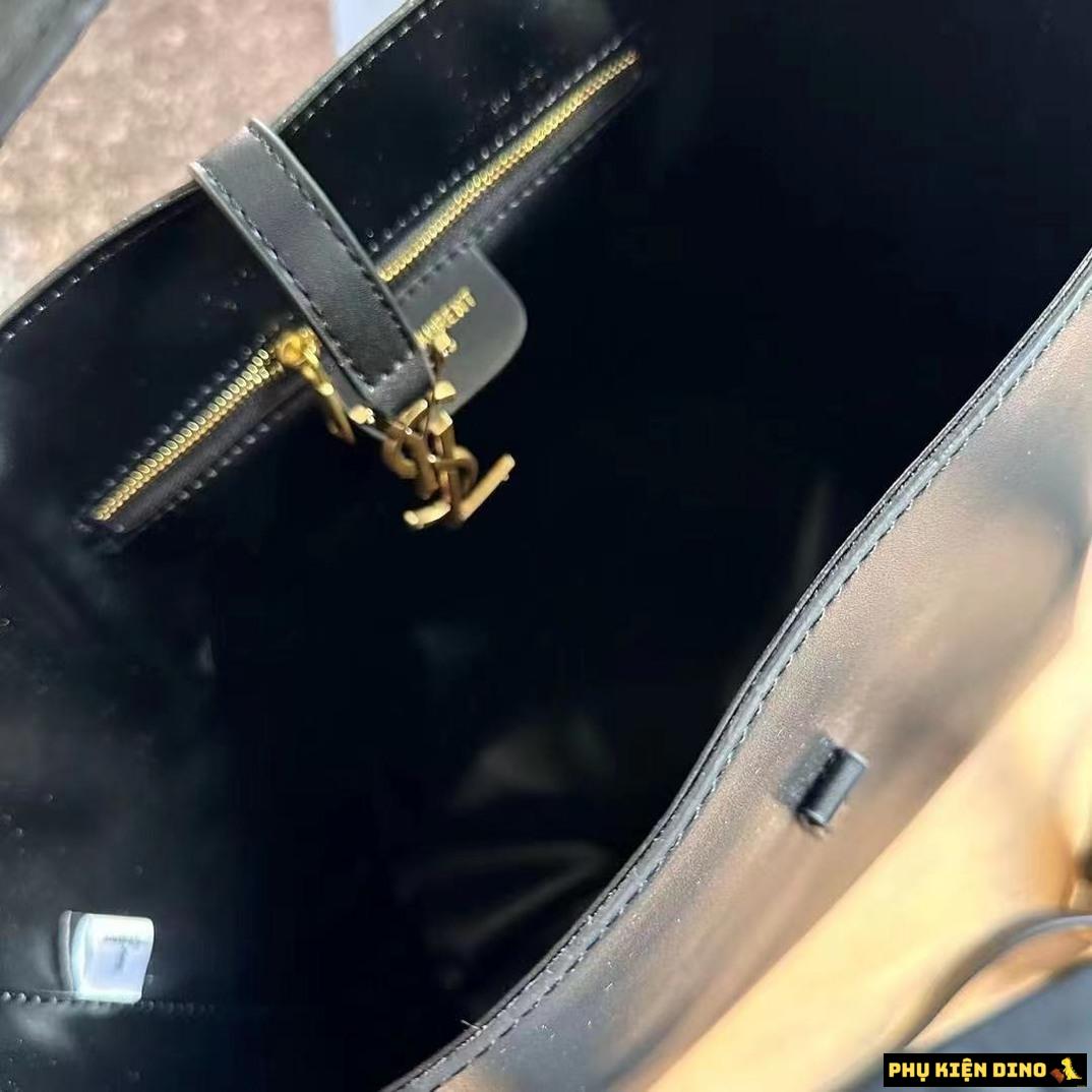 Túi Saint Laurent YSL LE 37 Leather Black Bucket Bag 8 Túi YSL LE 37 Leather Đen