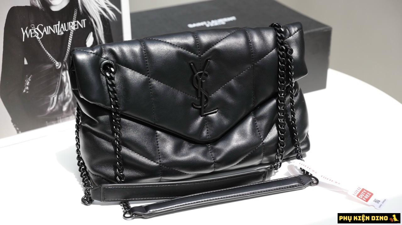 Túi YSL Saint Laurent Black Gold Puffer Toy 4 Túi YSL Saint Laurent Black