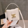 Túi Celine Triomphe Calfskinlight Stone White Black Size 17 12 Túi Celine Triomphe Calfskinlight Màu Trắng