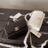 Túi Chanel Quai Kiềng 2 Màu Trắng Đen Fullbox Nam Châm 18 Túi Chanel Black White Quai Kiềng