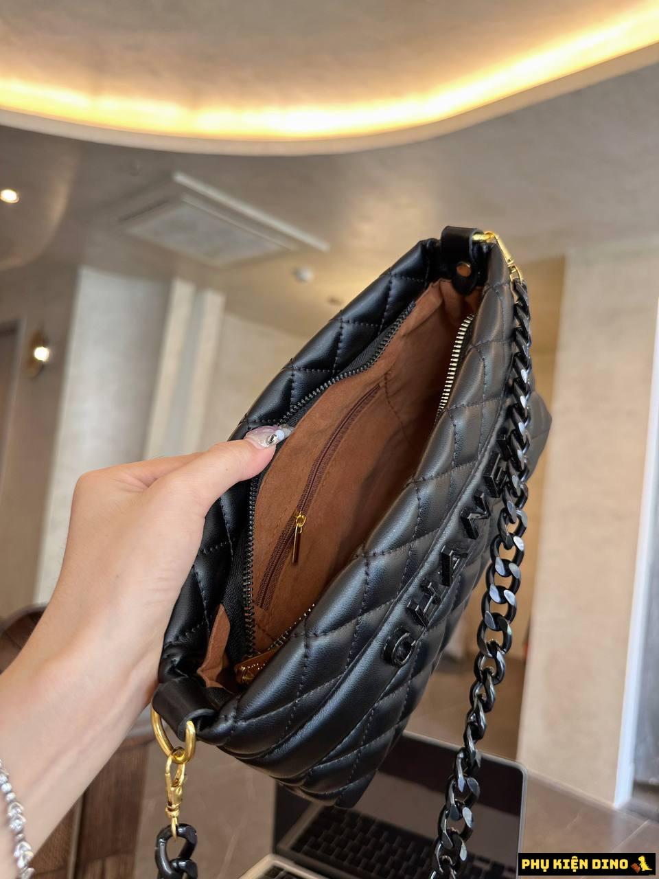 Túi Xách Nữ Chanel Hobo White Black Size 22 11 Túi Chanel Hobo