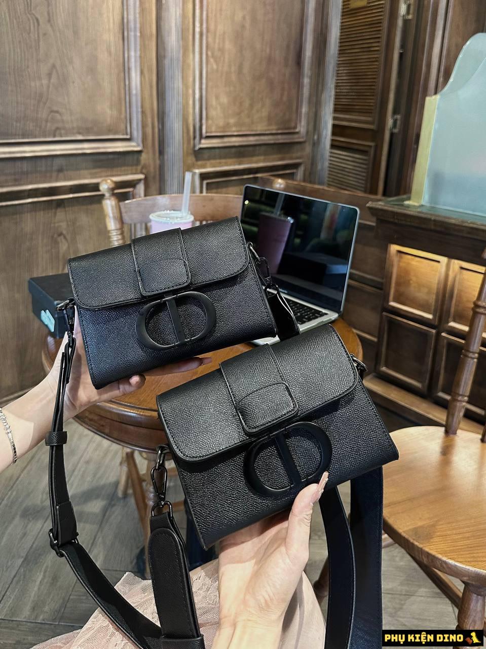 Túi Christian Dior 30 Montaigne Box Bag Ultramatte Black 3 Túi Christian Dior Màu Đen Size 18
