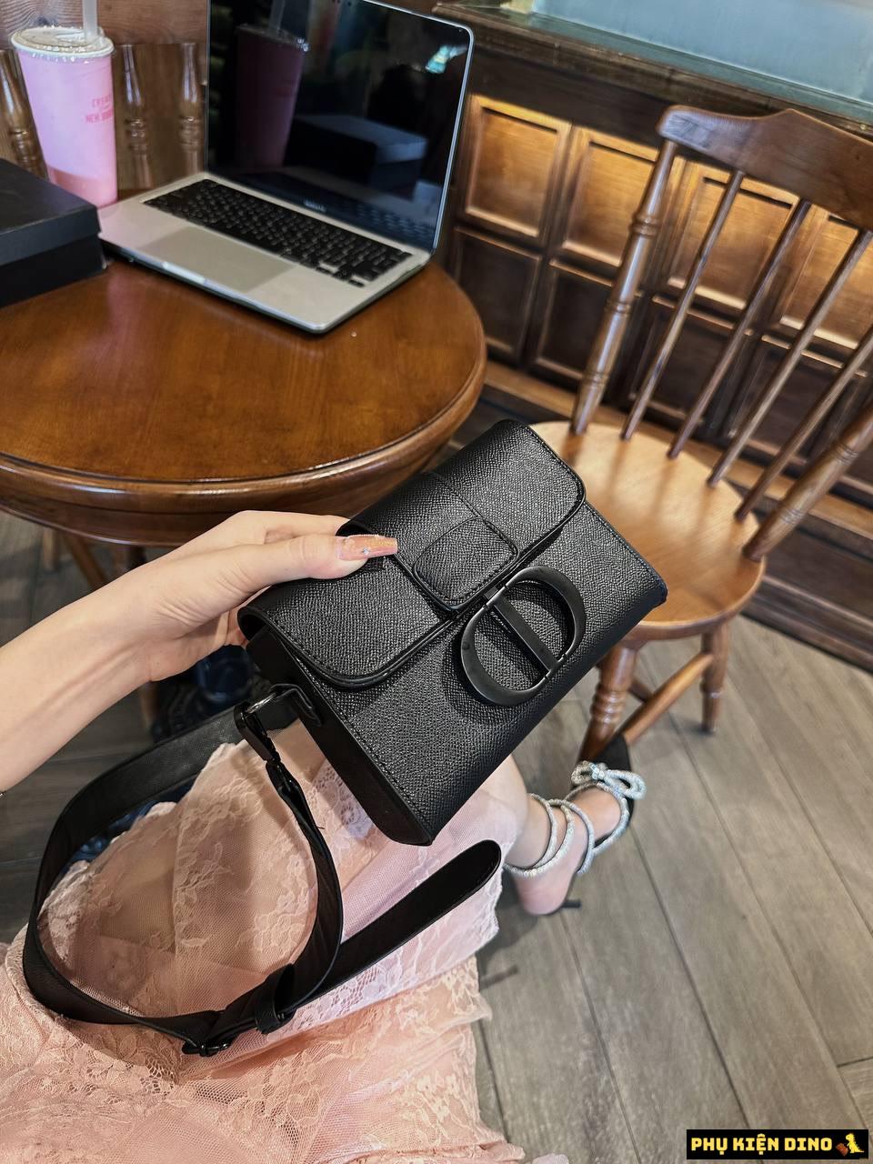 Túi Christian Dior 30 Montaigne Box Bag Ultramatte Black 8 Túi Christian Dior Ultra Matte 30 Montaigne Bag màu Đen Size 18