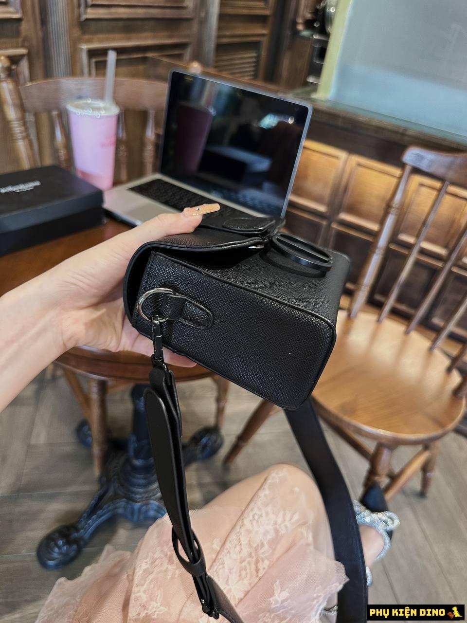 Túi Christian Dior 30 Montaigne Box Bag Ultramatte Black 7 Túi Christian Dior Ultra Matte 30 Montaigne Bag