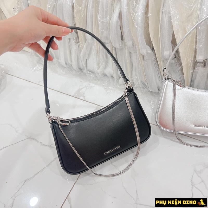 Túi Đeo Vai Nữ Charles & Keith CNK Curved Shoulder Bag Noir CK2-80151362-A 8 Túi Đeo Vai Nữ Charles & Keith CNK Curved Noir Black