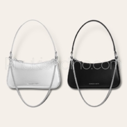 Túi Đeo Vai Nữ Charles & Keith CNK Curved Shoulder Bag Noir CK2-80151362-A