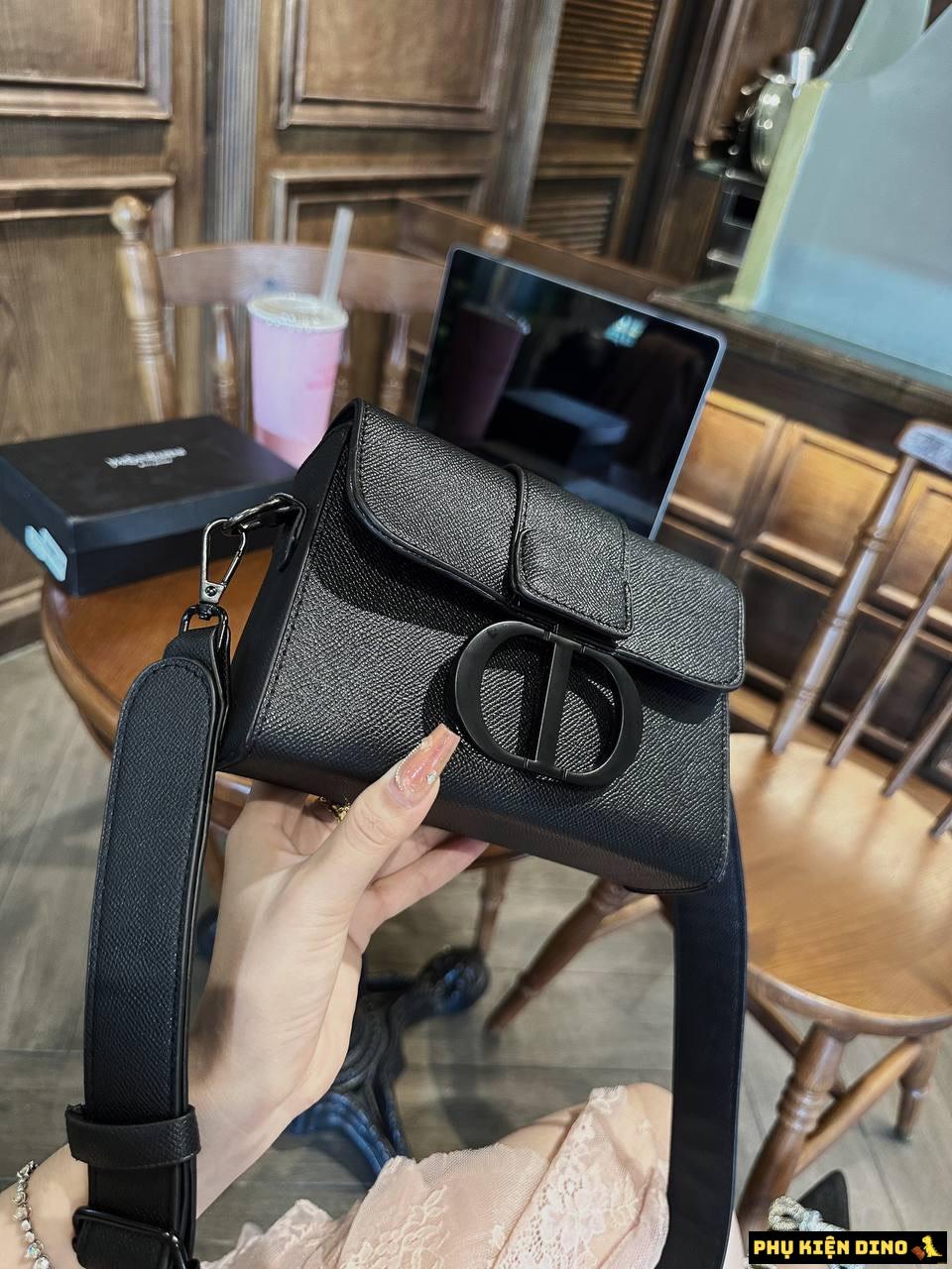 Túi Christian Dior 30 Montaigne Box Bag Ultramatte Black 6 Túi Dior 30 Montaigne Box Bag Full Black Size 18