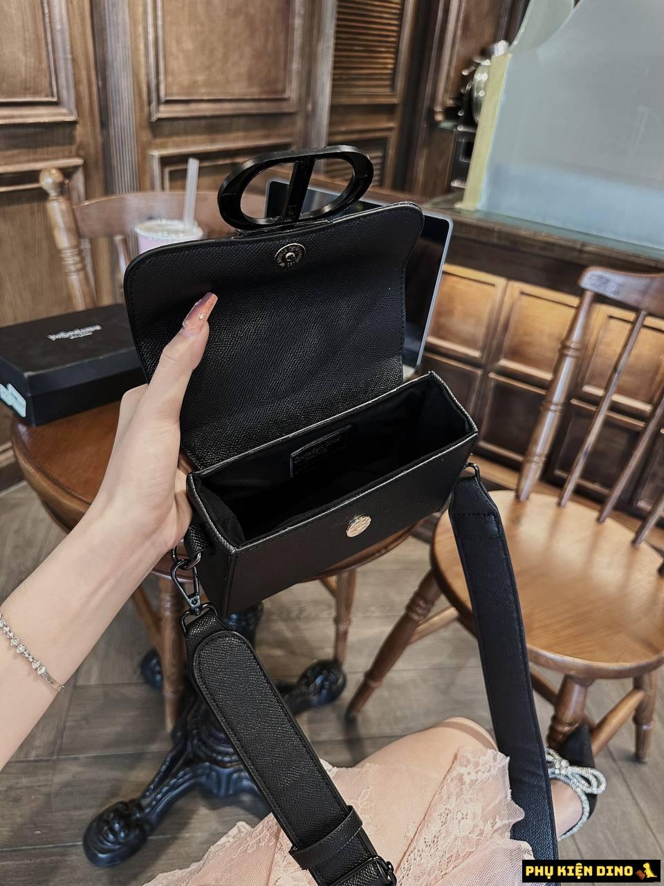 Túi Christian Dior 30 Montaigne Box Bag Ultramatte Black 11 Túi Dior 30 Montaigne Box Bag Ultramatte Black