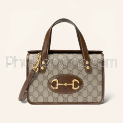 Túi Gucci Horsebit 1955 Beige Brown Size 20