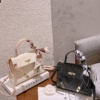 Túi Hermes Kelly Size 20 Trắng Nâu Đen 23 Túi Hermes Kelly Black White