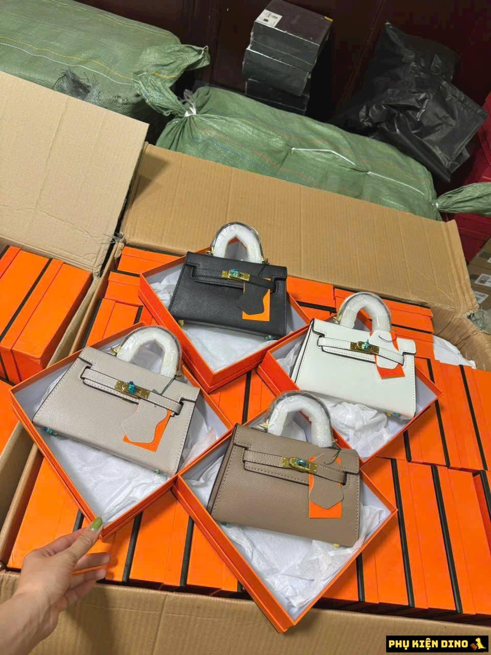 Túi Hermes Kelly Sang Trọng Trắng Kem Đen Nâu Size 19 9 Túi Hermes Kelly Luxury White Black Cream Brown Size 19