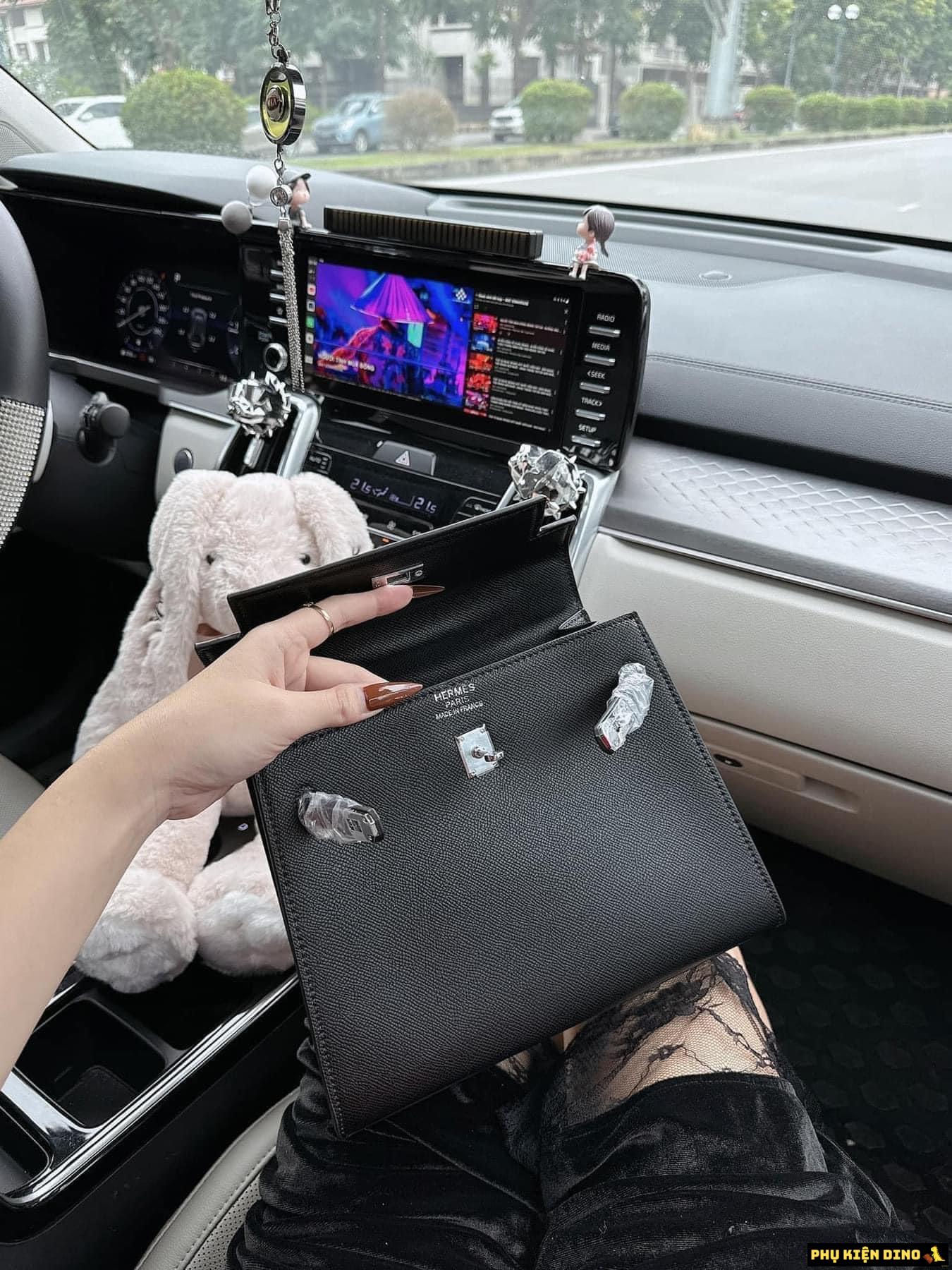 Túi Hermes Kelly Size 25 Trắng Nâu Đen 11 Túi Hermes Kelly Màu Đen Size Lớn