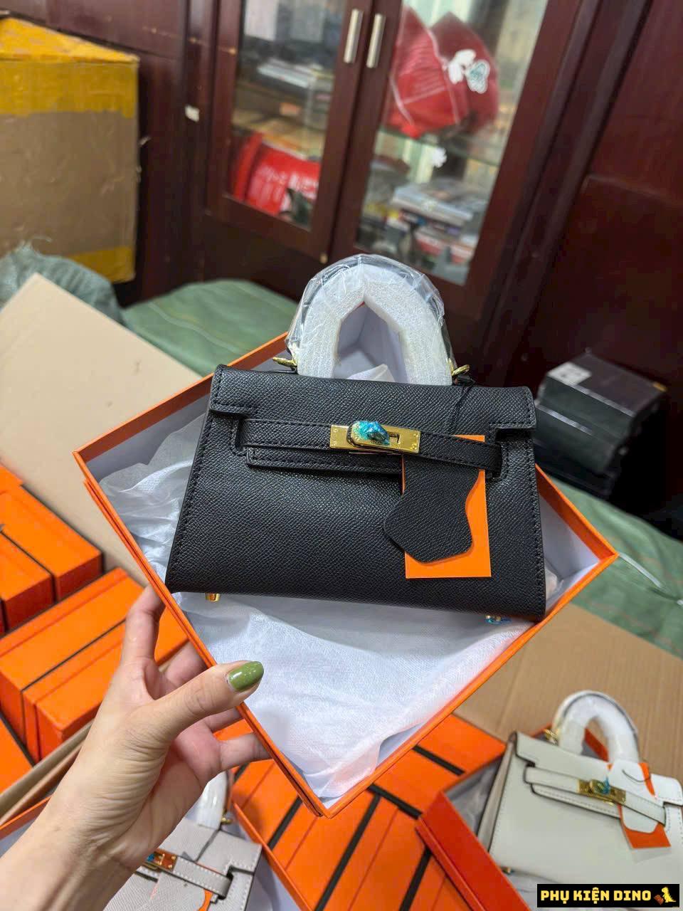 Túi Hermes Kelly Sang Trọng Trắng Kem Đen Nâu Size 19 8 Túi Hermes Kelly Sang Trọng Đen Size 19
