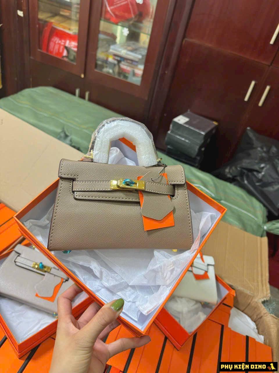Túi Hermes Kelly Sang Trọng Trắng Kem Đen Nâu Size 19 6 Túi Hermes Kelly Sang Trọng Nâu Size 19