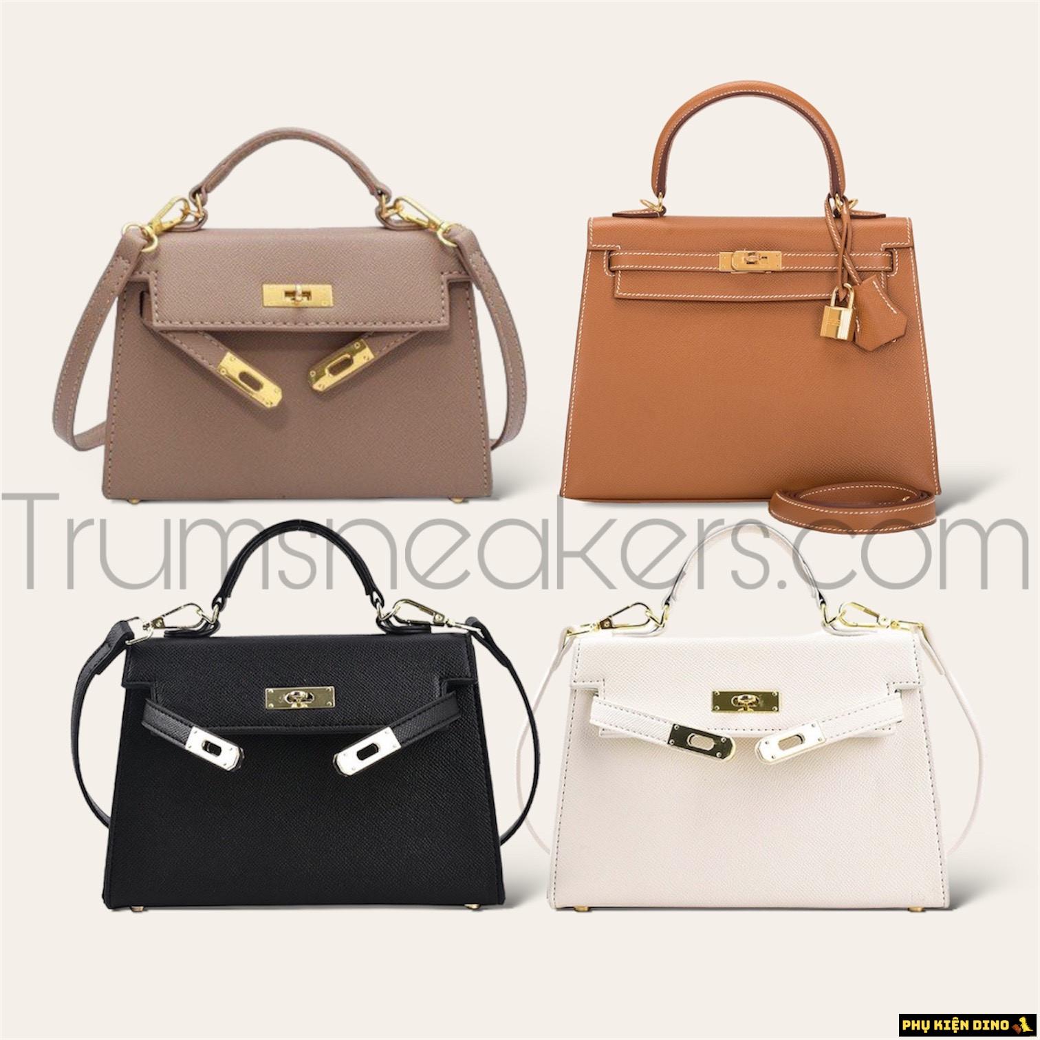 Túi Hermes Kelly Sang Trọng Trắng Kem Đen Nâu Size 19 1 Túi Hermes Kelly Sang Trọng Trắng Kem Đen Nâu Size 19