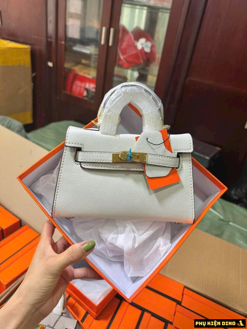 Túi Hermes Kelly Sang Trọng Trắng Kem Đen Nâu Size 19 3 Túi Hermes Kelly Sang Trọng Trắng Size 19