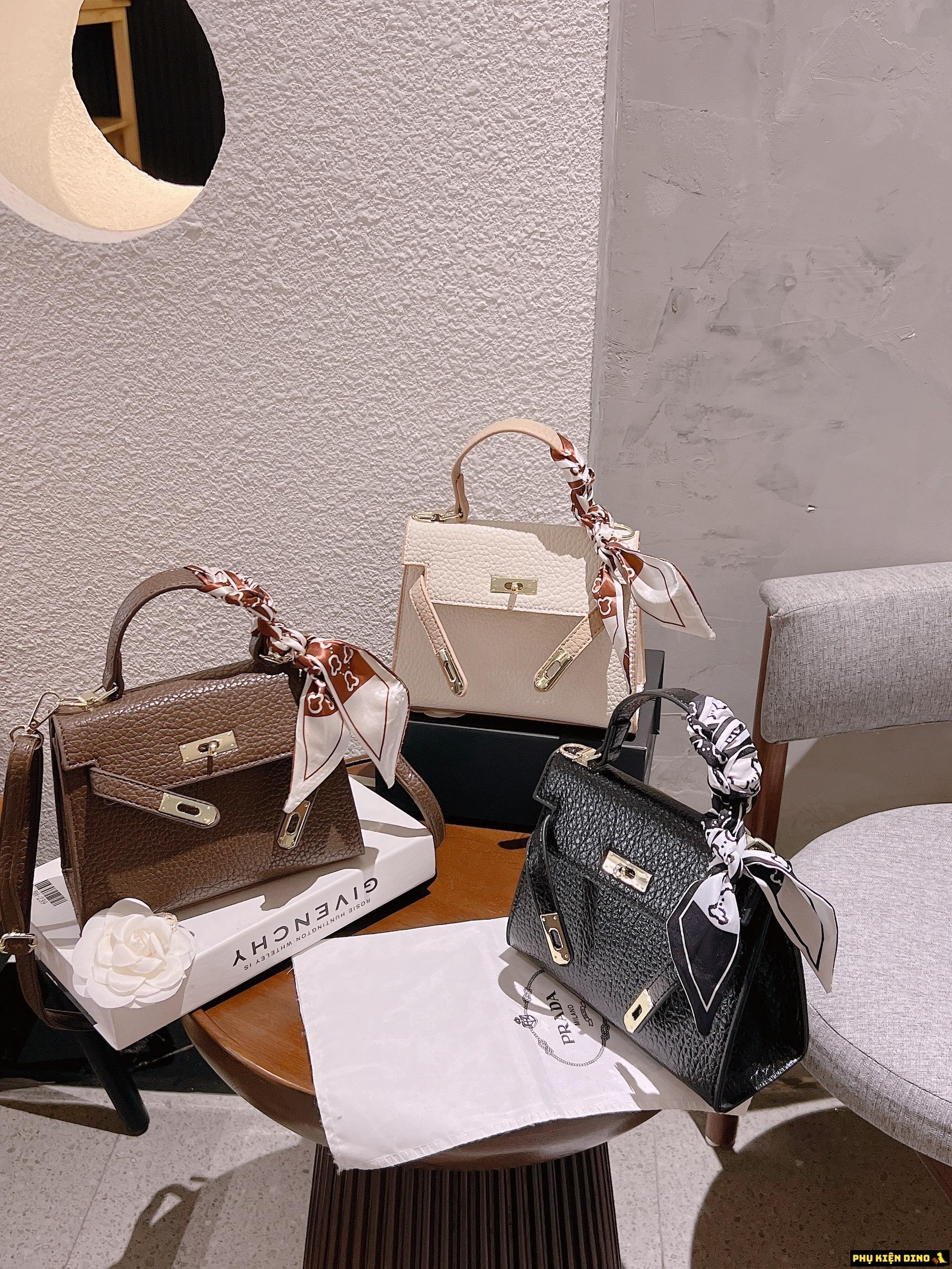 Túi Hermes Kelly Size 20 Trắng Nâu Đen 5 Túi Hermes Kelly Size 20