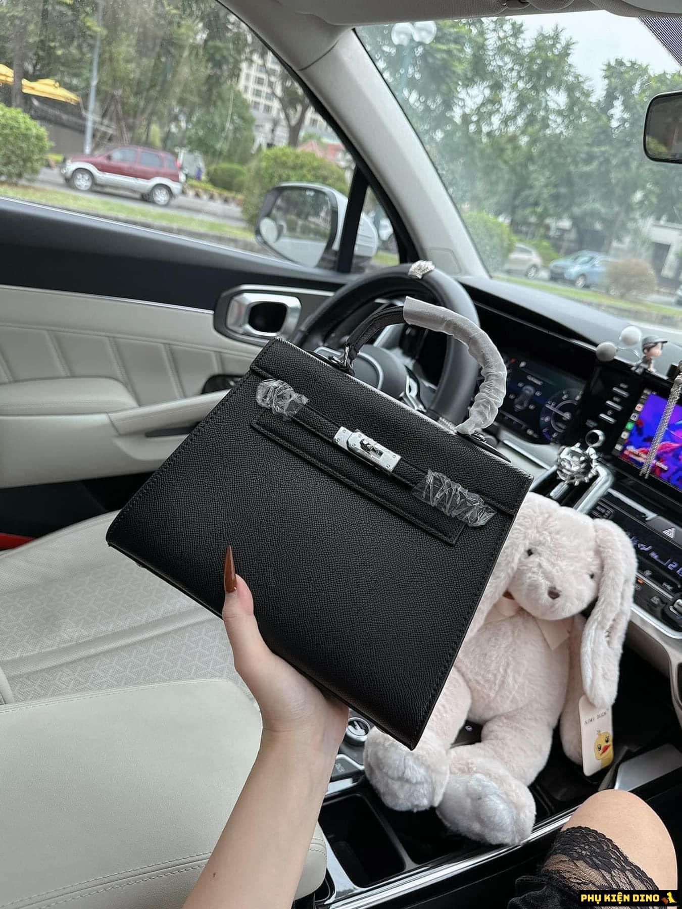 Túi Hermes Kelly Size 25 Trắng Nâu Đen 9 Túi Hermes Kelly Size 25 Đen