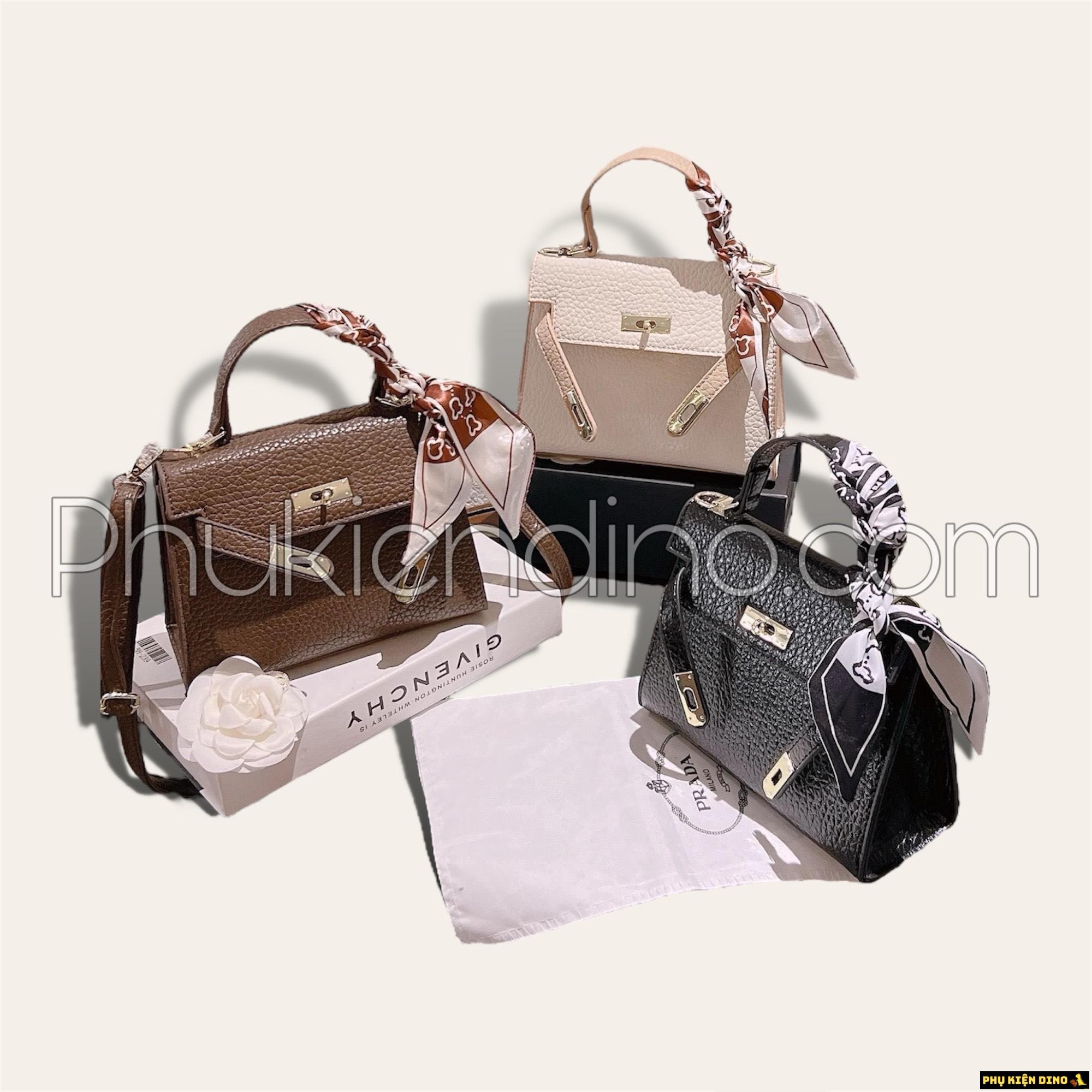 Túi Hermes Kelly Size 25 Trắng Nâu Đen 1 Túi Hermes Kelly Size 25 Trắng Nâu Đen