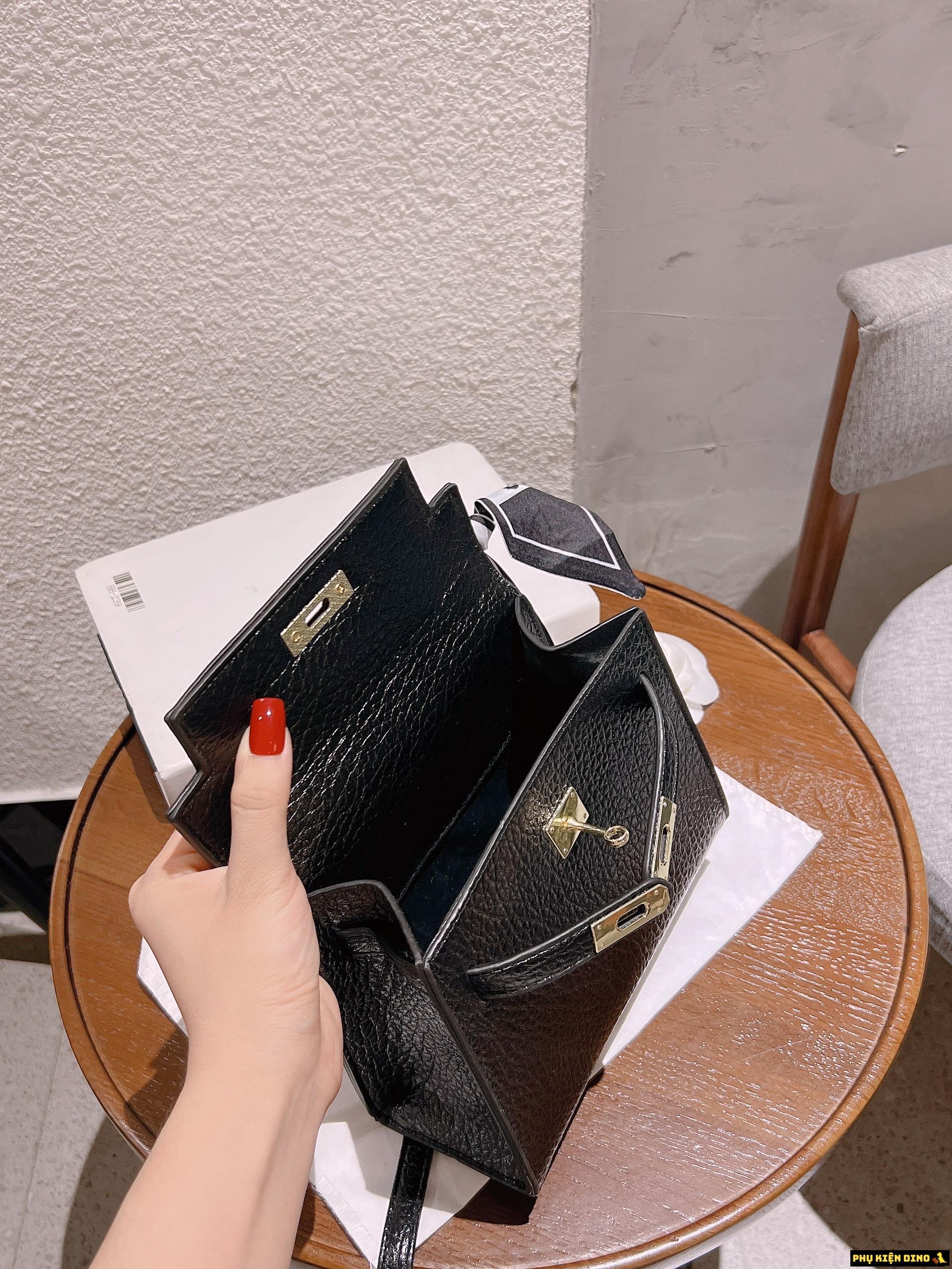 Túi Christian Dior 30 Montaigne Box Bag Ultramatte Black 10 Túi Hermes Màu Đen