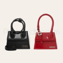 Túi Jacquemus Red Le Chiquito Moyen Boucle Size 18cm Đỏ Đen