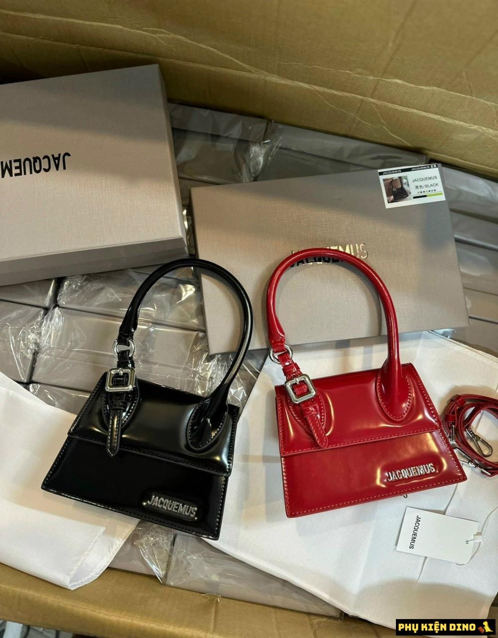 Túi Jacquemus Red Le Chiquito Moyen Boucle Size 18cm Đỏ Đen 3 Túi Jacquemus Red Le Chiquito Moyen Boucle Size 18cm
