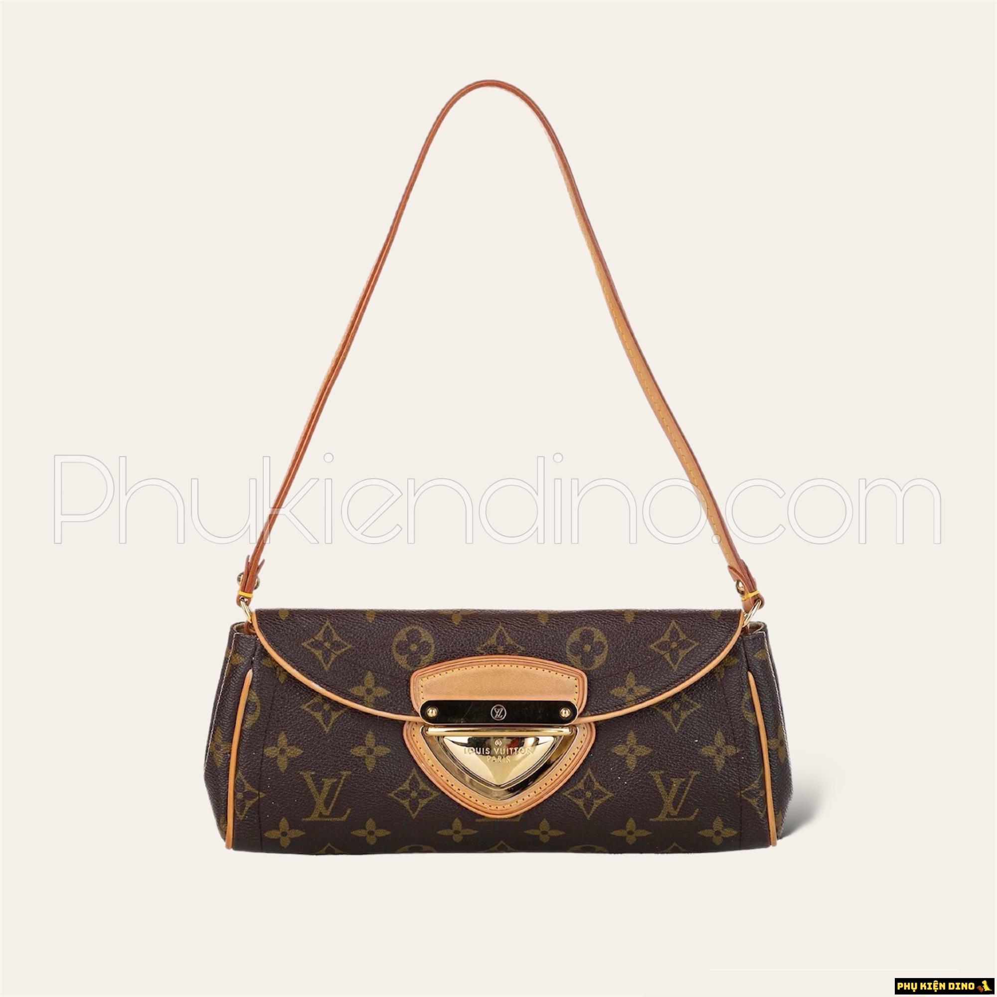 Túi Louis Vuitton LV Brown Monogram Beverly Pochette 2EC27AC340B0ACGS 1 Túi Louis Vuitton LV Brown Monogram Beverly Pochette 2EC27AC340B0ACGS
