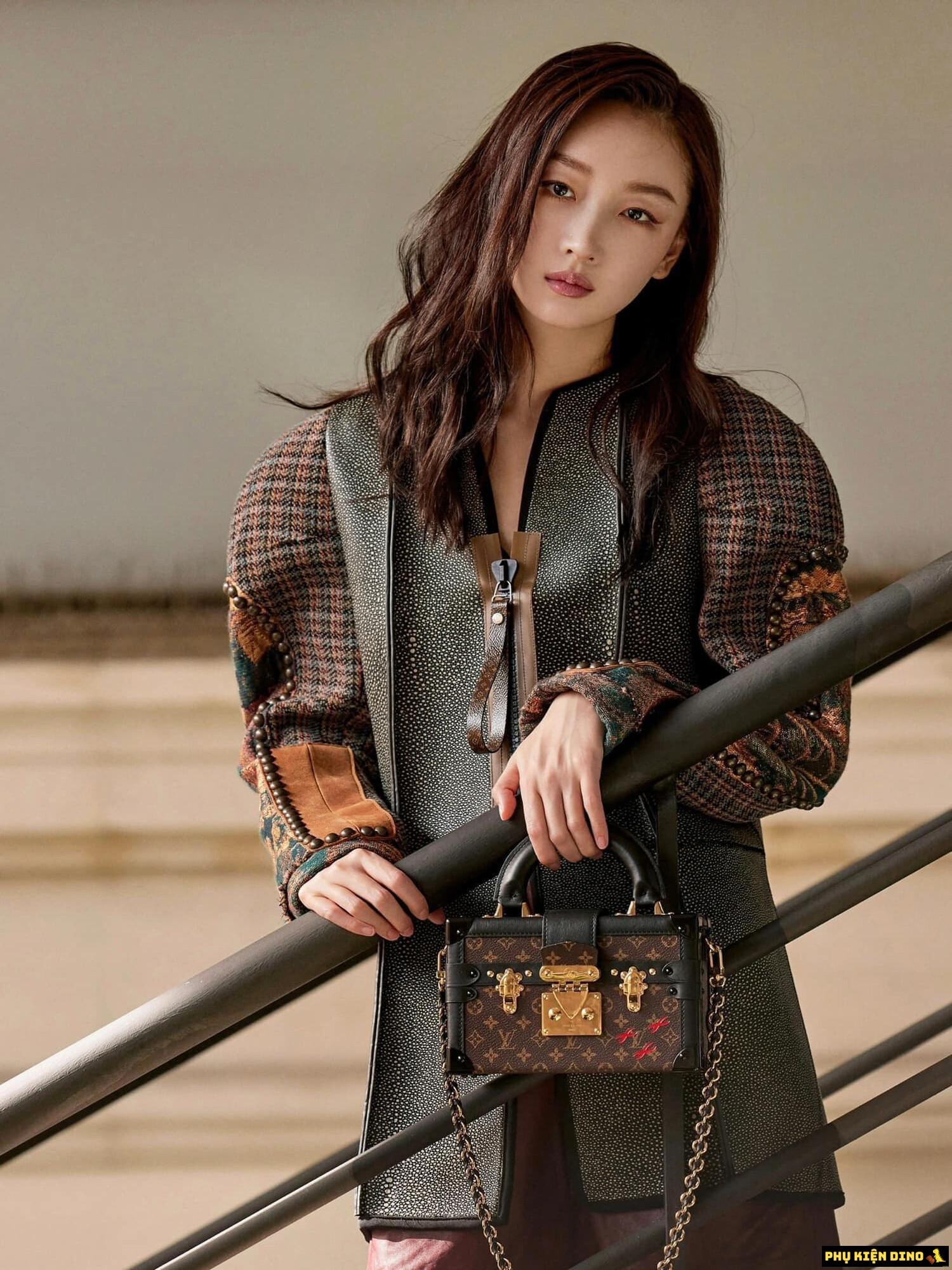 Túi Louis Vuitton Petite Malle V Monogram Coated M46309 7 Túi Louis Vuitton LV Petite Malle Capitale