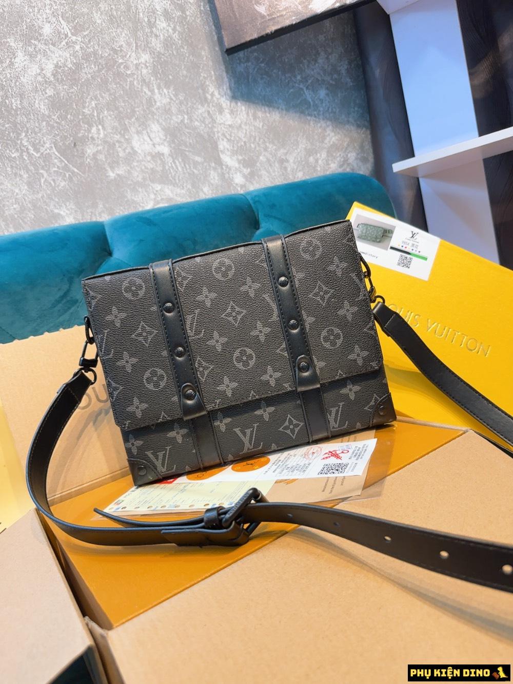 Túi Đeo Vai Nam Louis Vuitton LV Trunk Messenger Size 25 M45727 4 Túi Louis Vuitton Trunk Messenger