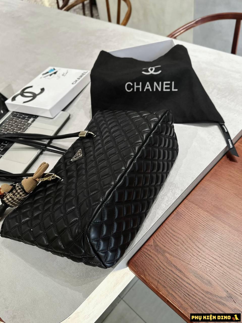 Túi Prada Tote Black Kèm Gấu 9 Túi Prada Màu Đen