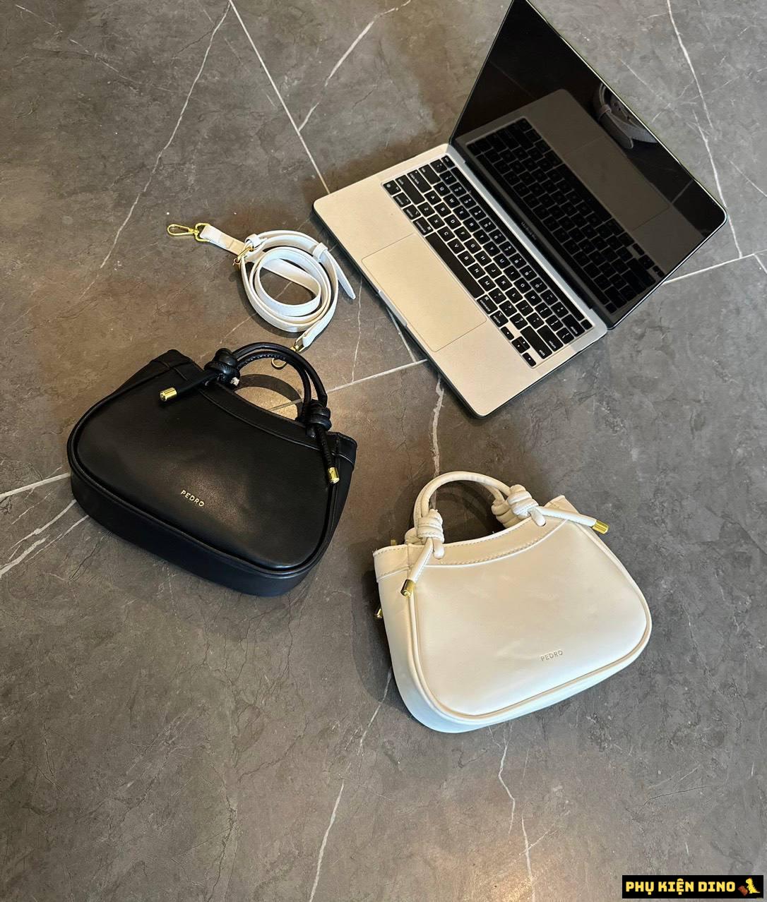 Túi Predo Dáng Bầu 3 Màu Trắng Đen Nâu Size 20 6 tui predo dang bau 3 mau trang den